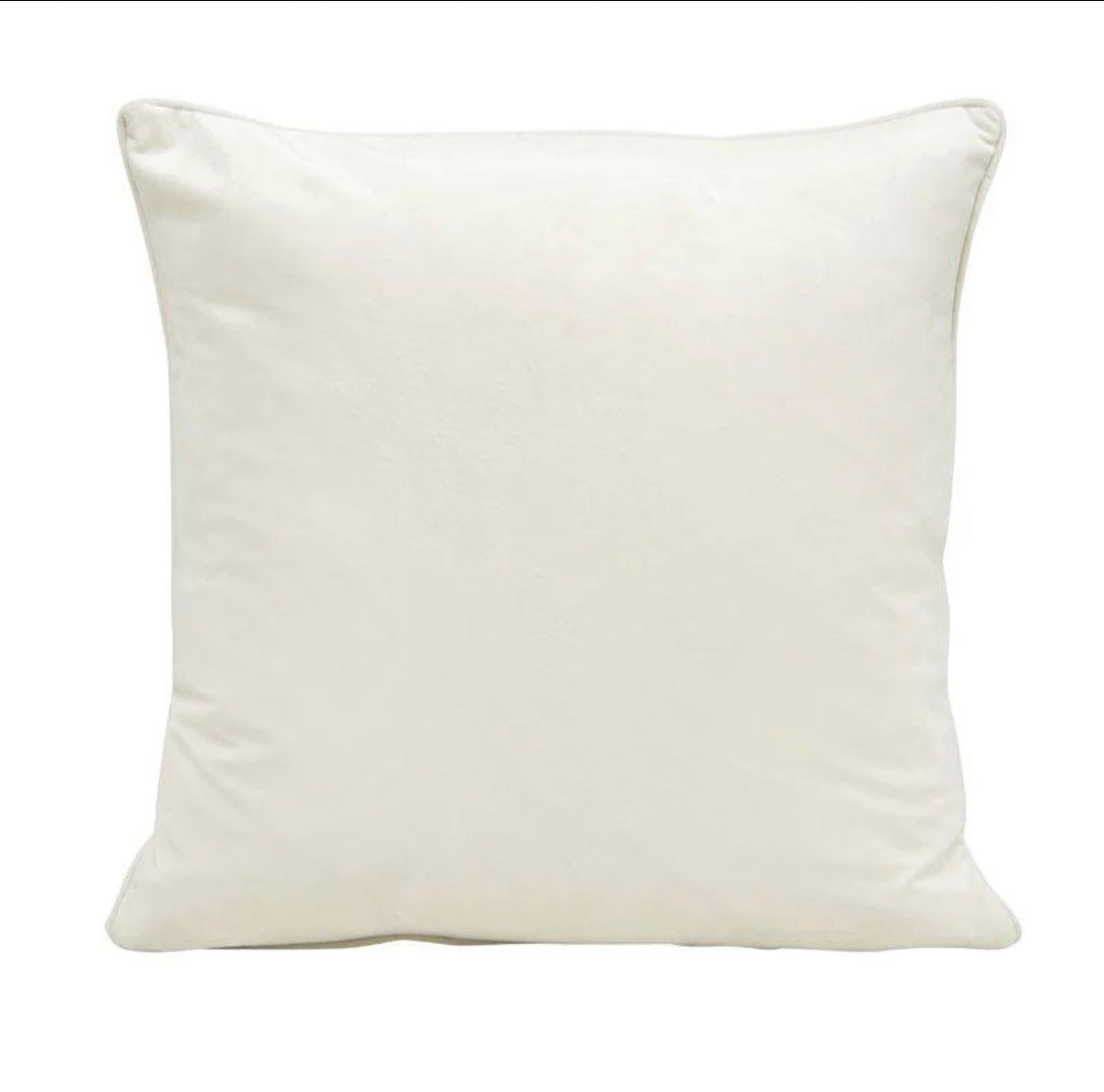 Anna Kuddfodral sammet vit 45x45 cm